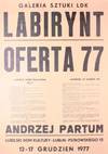 Complete set of eleven posters advertising Partum's performances or containing his manifestos