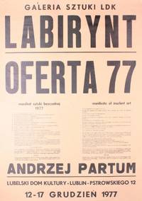 Complete set of eleven posters advertising Partum&#039;s performances or containing his manifestos by Partum, Andrzej