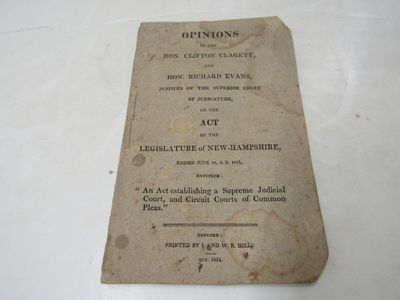 Opinions Hon. Clifton Clagett & Hon. Richard Evans