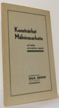 Konstnärligt målningsarbete i hemmet och i skolan…