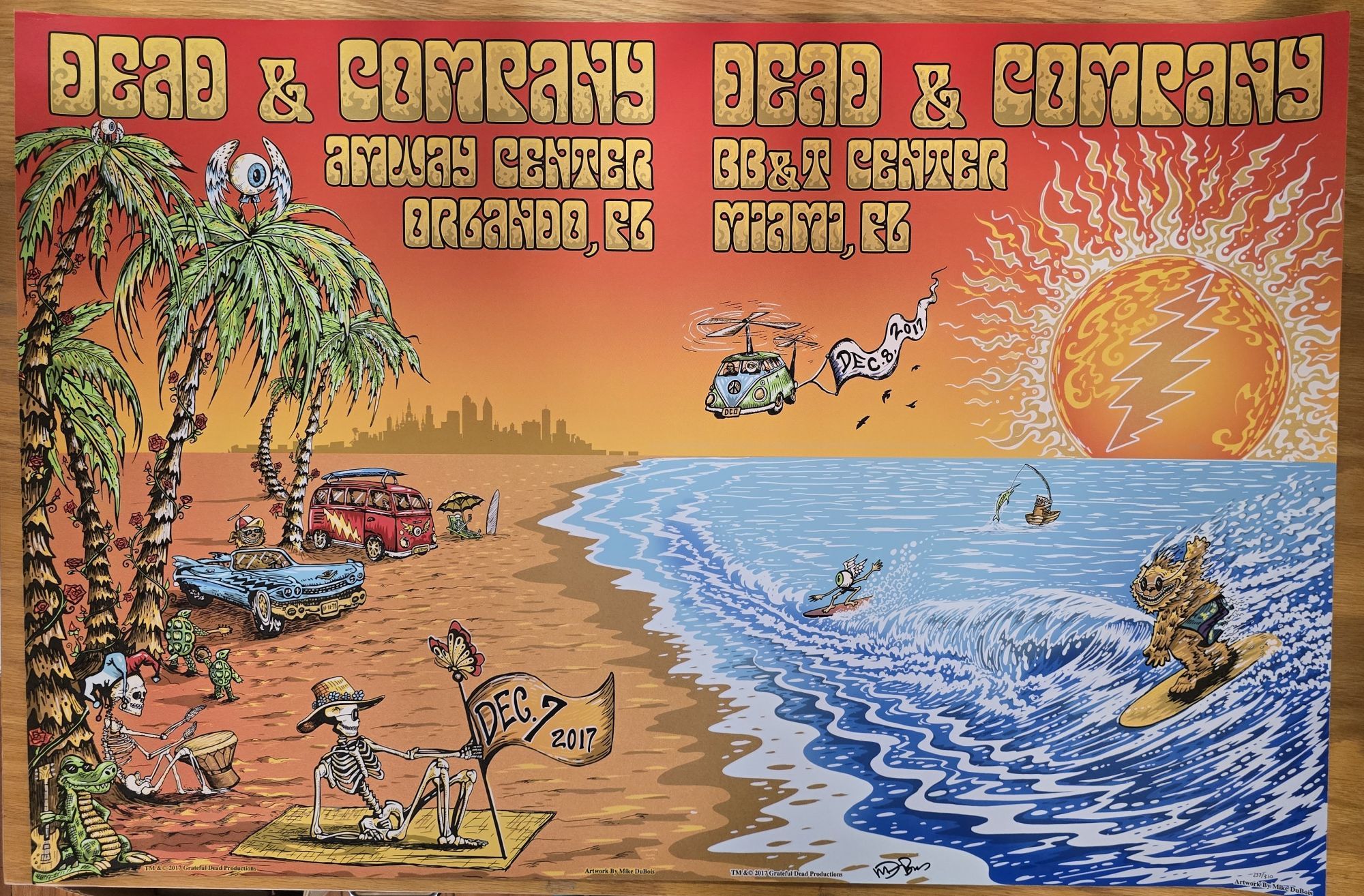 Dead and Company - 2017 - Fall Tour - Poster - Orl