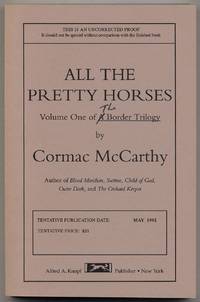 All the Pretty Horses by McCARTHY, Cormac - 1992