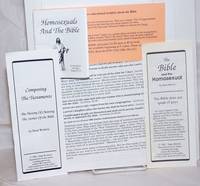 Packet of handbills and pamphlets: The Bible and the Homosexual, Composing the Testaments,...