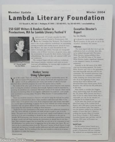 Lambda Literary Foundation: member update; [two issues: Winter 2004 & Spring 2005]