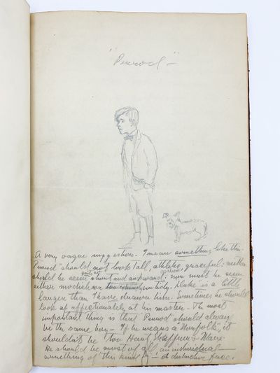 Autograph manuscript signed (three times: "NB Tarkington," "N.B.T.") regarding the illustration of 'Penrod'; n.p., ca 1913