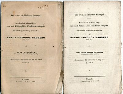 Om arten af Molières Lustspel. 1-2.
