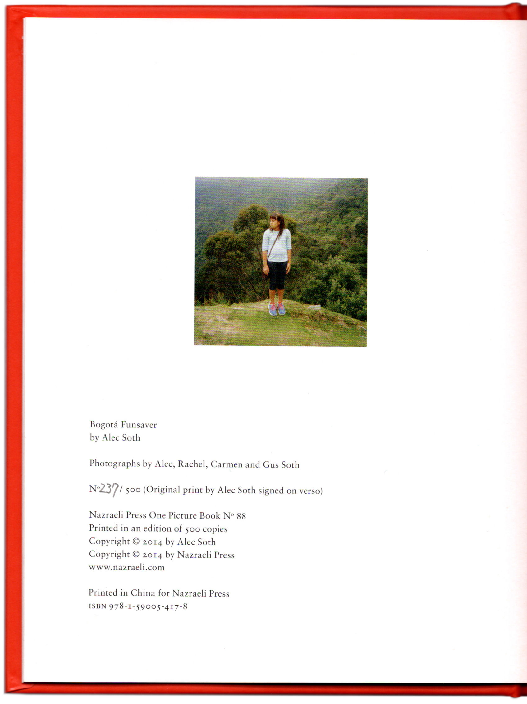 プリント付き BOGOTÁ FUNSAVER Alec Soth 【公式通販】