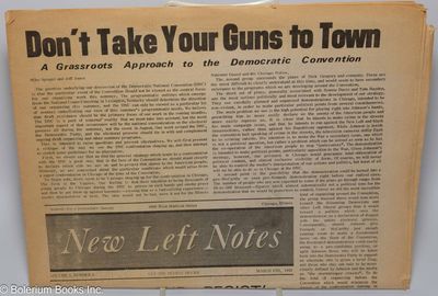 SDS New Left Notes, vol. 3, no. 8, March 4th, 1968