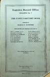 Eugenics Record Office Bulletin No. 7. The Family-History Book, with sixteen figures in text and six plates