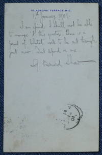 Autograph Post Card Signed, to "Wm. Earl Hodgson Jr."