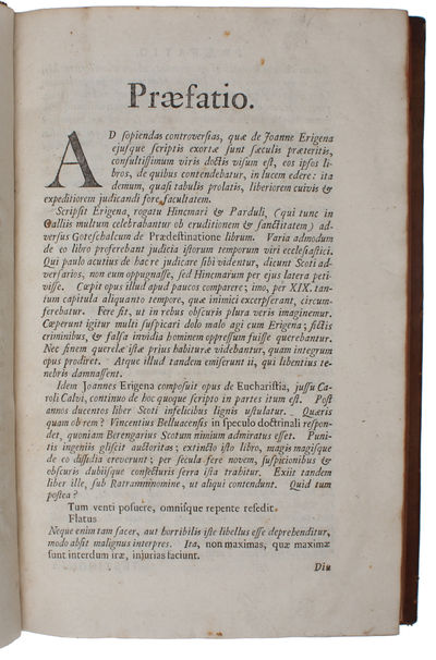 De divisione naturae [also known as the Periphyseon]. Libri quinque. Accedit appendix et ambiguis S. Maximi Graece & Latine.  - ["WITH HIM TRUE PHILOSOPHY FIRST BEGINS" (HEGEL)] (photo 3)