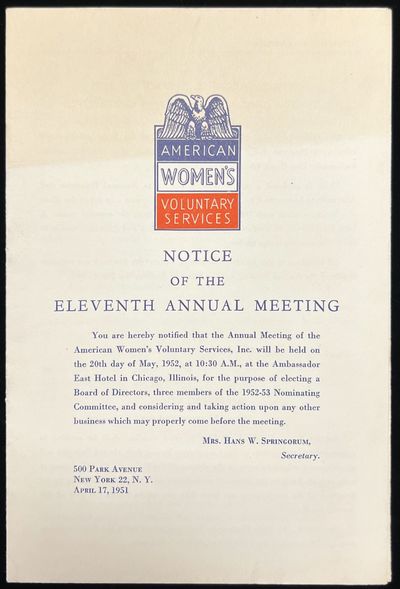 American Women's Voluntary Services,...; (photo 2)