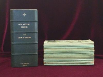 Our Mutual Friend (In the Original Monthly Parts and with an Autograph Note By Thomas Hatton Laid Into Part 12: FIRST ISSUE of the Wrappers and FIRST ISSUE of the text)