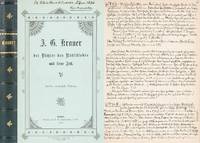 J. G. Krauer - der Dichter des RÃ¼tli-Liedes und seine Zeit. [Handexemplar des anonymen Verfassers Hans Hunkeler]. by [Krauer, Johann Georg] Hunkeler, Hans - 1896