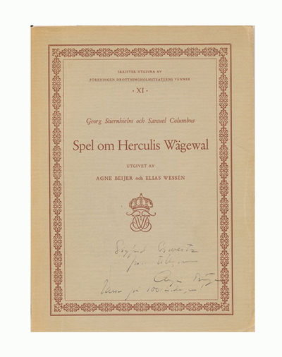 Spel om Herculis wägewal. Utgivet av Agne Beijer…