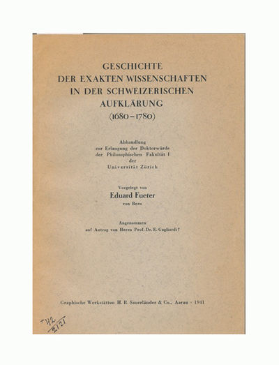 Geschichte der exakten Wissenschaften in der…