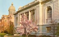 Denkmann Memorial Library, Rock Island, Illinois 1971 stamped unused Postcard