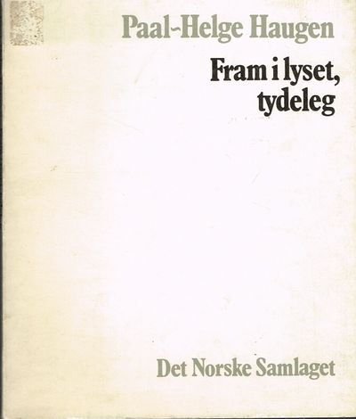 Fram i lyset, tydeleg.