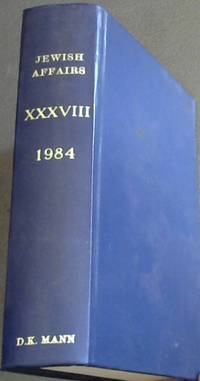 image of Jewish Affairs Volume 38. Jan - Dec. 1984
