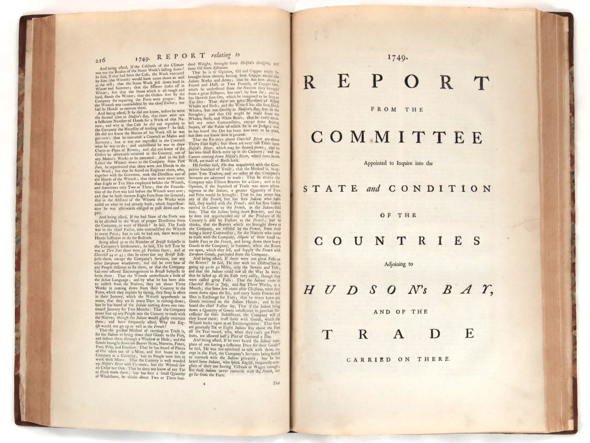 Report from the Committee Appointed to Inquire int