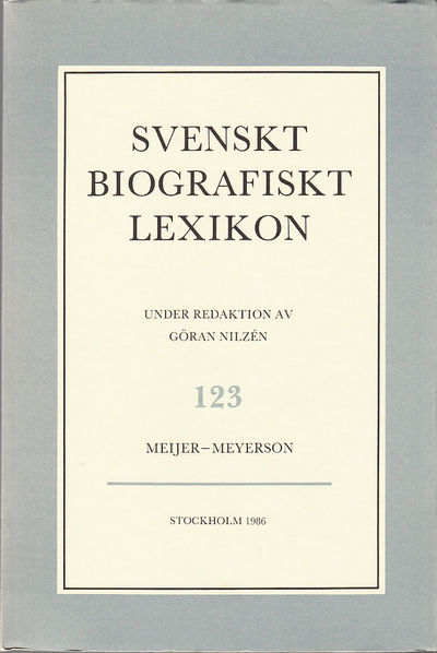 Svenskt Biografiskt Lexikon. Häfte 123 [=Band 25]…