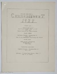 Oakland High School Commencement 1927