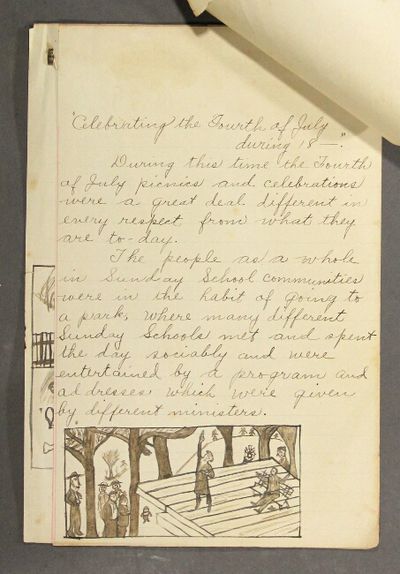 Celebration of the Fourth of July during 18-- [man