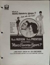 Man's Favorite Sport Campaign Sheet 1964 Rock Hudson, Paula Prentiss