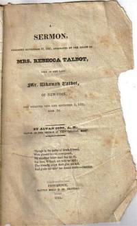 image of 1825 Sermon Preached on Sept 18, Mrs. Rebecca Talbot NY