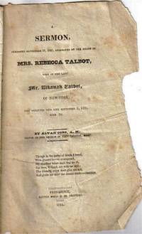 1825 Sermon Preached on Sept 18, Mrs. Rebecca Talbot NY