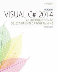 Microsoft (R) Visual C# 2015: An Introduction to Object-Oriented Programming
