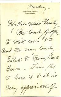 AUTOGRAPH LETTER SIGNED by [ROOSEVELT, Franklin Delano] ROOSEVELT, Sara - [1935]