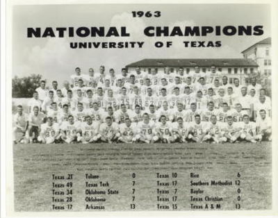 1963 National Champions University Of Texas by University Of Texas