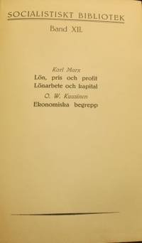 Socialistiskt bibliotek. Band XII.