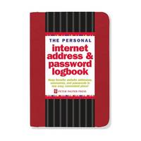 The Personal Internet Address & Password Logbook - Red