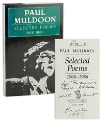 Selected Poems, 1968-1986 [Inscribed and Signed]
