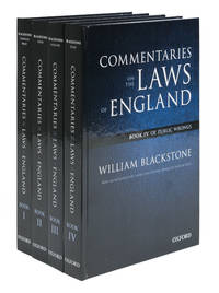 The Oxford Edition of Blackstone: Commentaries on the Laws of England
