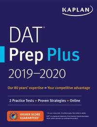 DAT Prep Plus 2018-2019 : 2 Practice Tests + Proven Strategies + Online