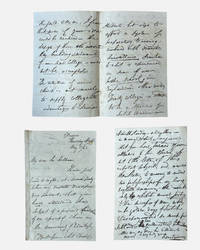 Autograph letter signed by minister and poet, Robert Montomery (1807-1855) to philosopher Sir William Hamilton (1788-1856)