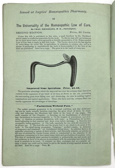 Luyties' Homeopathic Circular" -...; (photo 8)