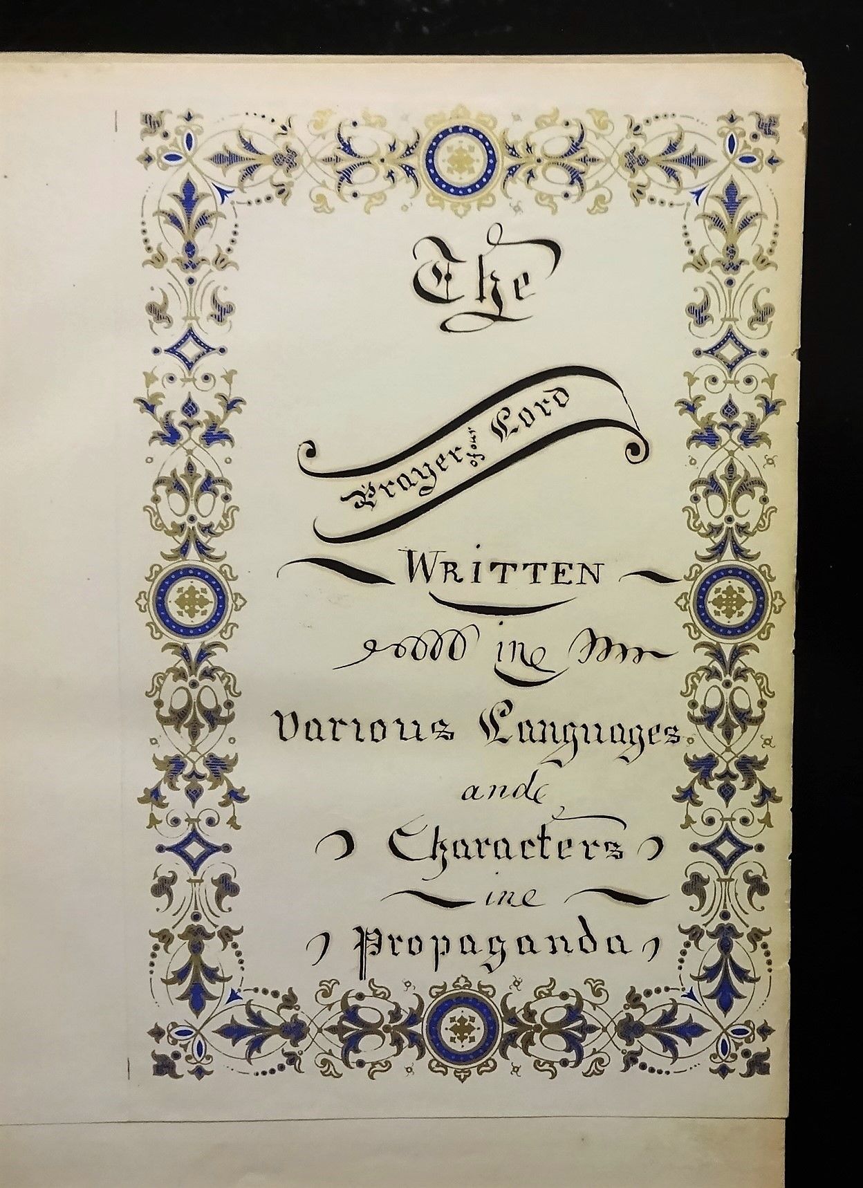 THE LORD'S PRAYER Handwritten in 112 Different Languages - Original ...