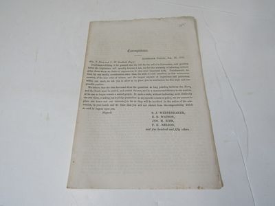Correspondence. Albemarle County. Jan. 12, 1861 to Wm. C. Reeves and V.P. Southall