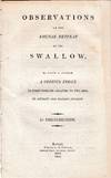 Observations on the Brumal Retreat of the Swallow ....