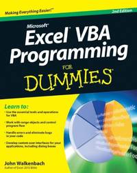 Excel VBA Programming For Dummies&Acirc;&reg;