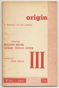 Origin III: A Quarterly for the Creative – Fall, 1951