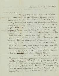 1845 Letter Discussing Maine State Politics