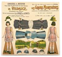 Uncut Paper Doll Advertising Anti-Lice Shampoo