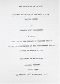 cover of Cultural Succession in the Neolithic of Eastern Africa