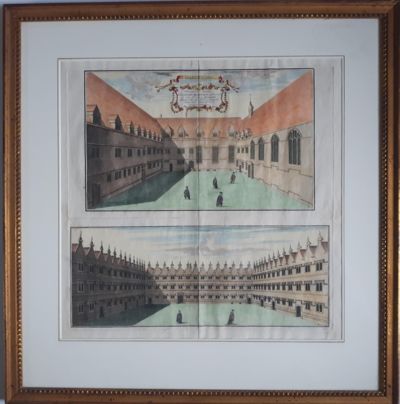 Engravings of Jesus College Oxford