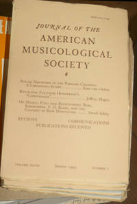 Journal of the American Musicological Society. Volume XLVIII Spring 1995, Number 1